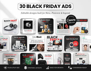 Black Friday Static Meta Ad Templates Cover