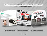 Black Friday Static Meta Ad Templates Mockup