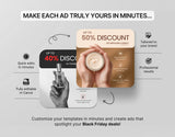 Black Friday Static Meta Ad Templates Mockup