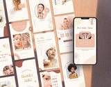 Beauty Instagram Templates Bundle Kit stories mockup