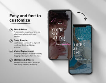 100 Boss Babe Reels Templates Bundle Mockup Easy to customize