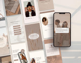 Coach Instagram Templates Bundle Kit Beige DigiPax
