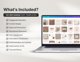 Coach Instagram Post Templates Beige What is included mockup