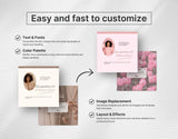 Coach Instagram Post Templates Beige easy to edit mockup