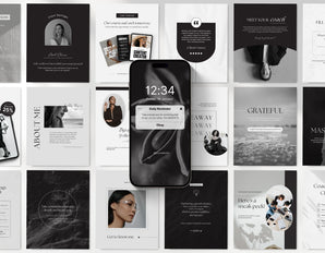 Coach Instagram Templates Bundle Kit Aesthetic Cover