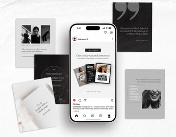 Coach Instagram Post Templates Aesthetic Mockup