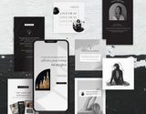 Coach Instagram Templates Bundle Kit Aesthetic posts and stories mockup