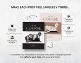 Coach Instagram Templates Bundle Kit Aesthetic Color Changes Mockup