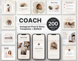 Business Coach Instagram Templates Bundle Kit DigiPax