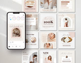 Business Coach Instagram Templates Bundle Kit posts mockup