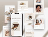 Business Coach Instagram Templates Bundle Kit posts and stories mockup