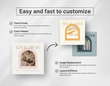 Business Coach Instagram Templates Bundle Kit easy to edit mockup