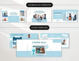 Course Creator Facebook Ad Templates and Cover Templates DigiPax