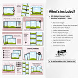 Digital Planner Tablet Canva Mockup Templates Bundle DigiPax