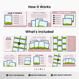 Digital Planner Tablet Canva Mockup Templates Bundle DigiPax