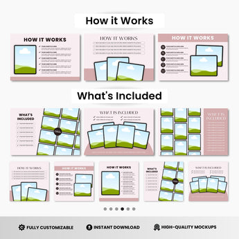 Digital Planner Tablet Canva Mockup Templates Bundle DigiPax