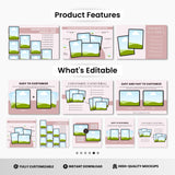 Digital Planner Tablet Canva Mockup Templates Bundle DigiPax