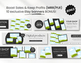 PLR MRR Digital Product Mockup Templates Bundle DigiPax