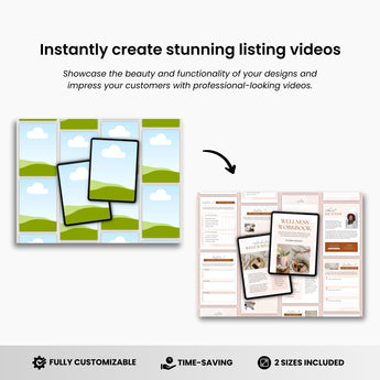 Etsy Digital Products Listing Video Template Black DigiPax