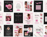 E-Commerce Instagram Templates Bundle Pink DigiPax