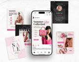 E-Commerce Instagram Templates Bundle Pink DigiPax