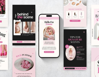 E-Commerce Instagram Templates Bundle Pink DigiPax