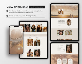 Showit Website Theme Template Photography DigiPax