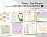 Digital Listing Mockup Templates Canva Colorful DigiPax