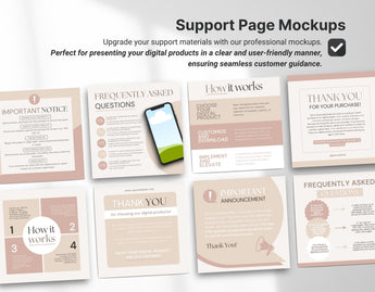 Digital Listing Mockup Templates Canva Beige DigiPax