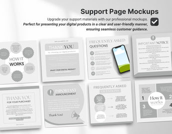 Digital Listing Mockup Templates Canva Gray DigiPax