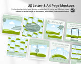 Digital Listing Mockup Templates Canva Green DigiPax