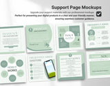 Digital Listing Mockup Templates Canva Green DigiPax