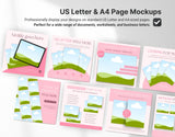 Digital Listing Mockup Templates Canva Pink DigiPax