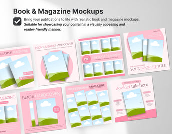 Digital Listing Mockup Templates Canva Pink DigiPax