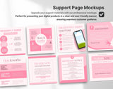 Digital Listing Mockup Templates Canva Pink DigiPax