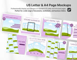 Digital Listing Mockup Templates Canva Purple DigiPax