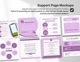 Digital Listing Mockup Templates Canva Purple DigiPax