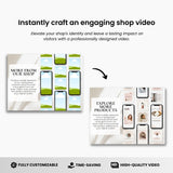 Etsy Digital Shop About Us Video Template Aesthetic DigiPax