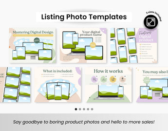 Etsy Digital Products Shop Branding Bundle Kit DigiPax