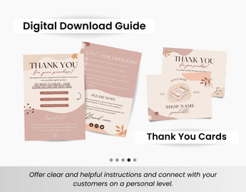 Etsy Digital Shop Branding Bundle Kit Printables Fall DigiPax