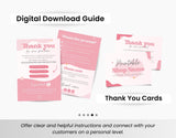 Etsy Digital Shop Branding Bundle Kit Pink DigiPax