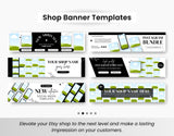 Etsy Digital Shop Social Media Templates Bundle Kit DigiPax