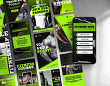 Fitness Coach Instagram Templates Bundle Kit stories mockup