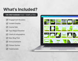 Instagram Post Templates Fitness Coach What is included mockup