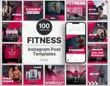 Fitness Coach Instagram Post Templates DigiPax