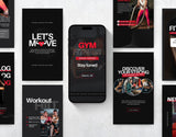 Fitness Coach Instagram Story Templates Mockup
