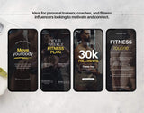 100 Fitness Instagram Reels Templates Bundle DigiPax