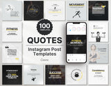 Fitness Quotes Instagram Post Templates DigiPax