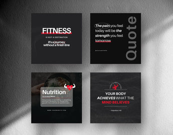 Fitness Quotes Instagram Post Templates DigiPax