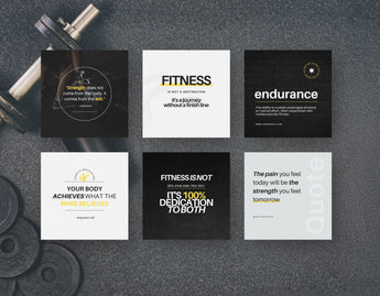 Fitness Quotes Instagram Post Templates DigiPax
